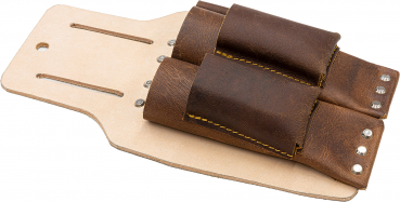 Messerhalter aus Leder für den Profi für 2 Verlegemesser geeignet